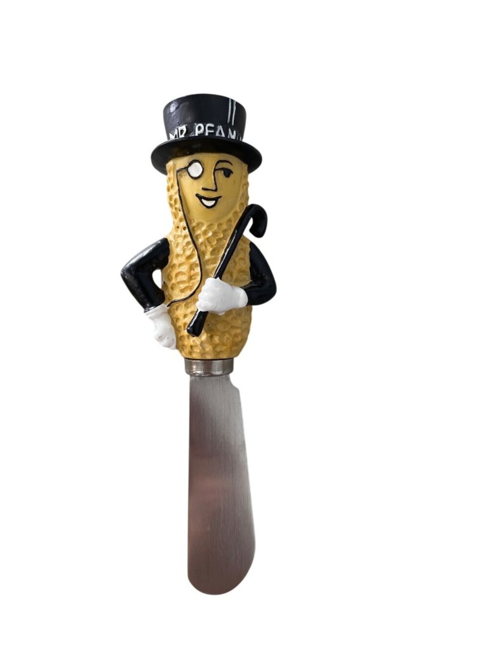 Vintage Planters Mr. Peanut Spreader Knife Stainless Steel Novelty Handle Retro